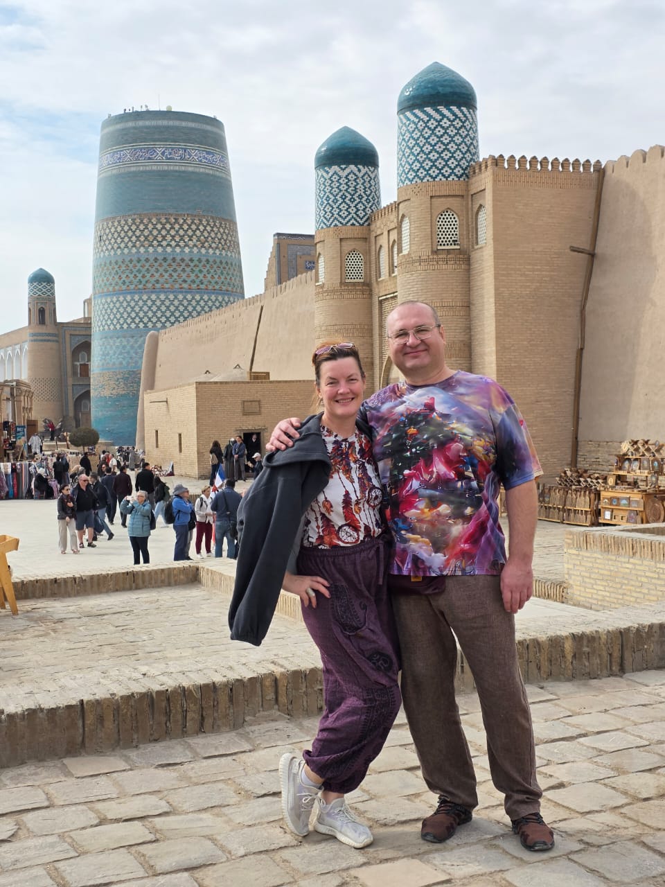 Ospiti nella città vecchia di Khiva