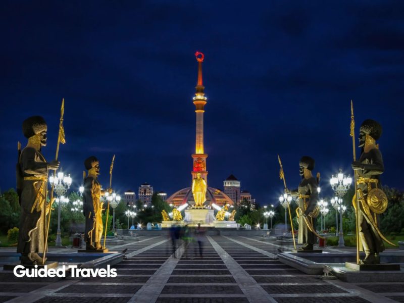 Turkmenistan Ashgabat Monument & Park of Independence